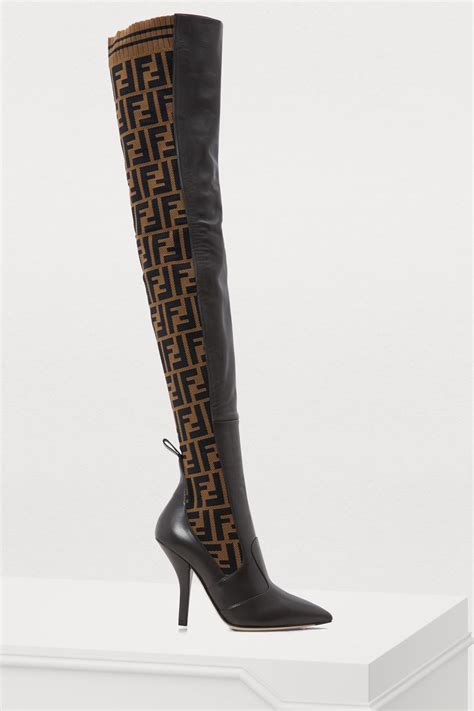 cheap fendi boots sale|thigh high fendi boots.